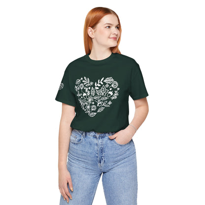 Floral Heart Tee Printify