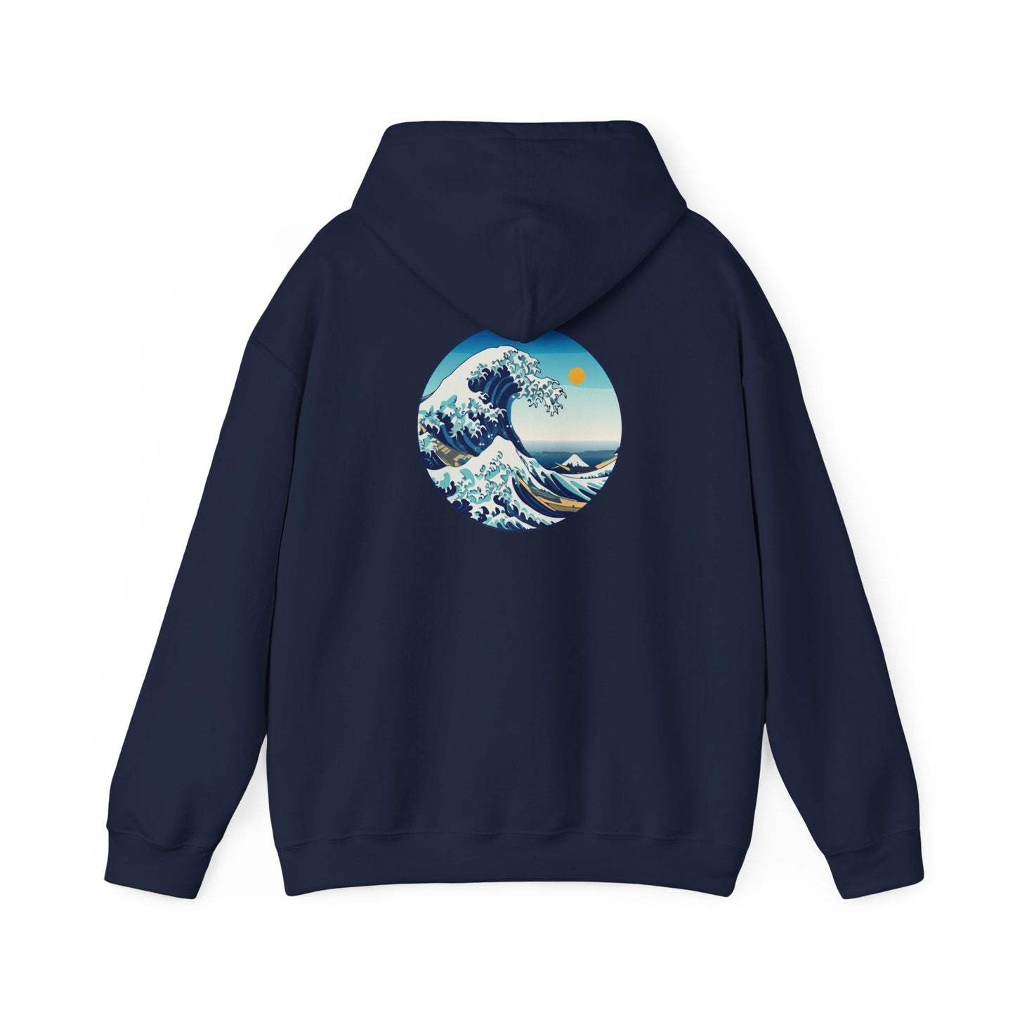 Ocean Wave Graphic Hoodie, Cozy Unisex Sweatshirt, Nature Lover Gift, Beach Vibes Apparel, Art-Inspired Clothing Boho Wear