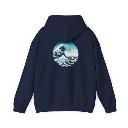 Ocean Wave Graphic Hoodie, Cozy Unisex Sweatshirt, Nature Lover Gift, Beach Vibes Apparel, Art-Inspired Clothing Boho Wear