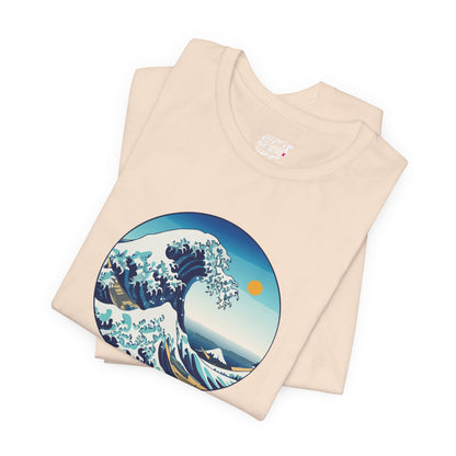Ocean Wave Graphic Tee - Perfect for Beach Lovers, Summer Vibes, Casual Outfits, Gift for Surfers, Eco-Friendly Fashion Printify
