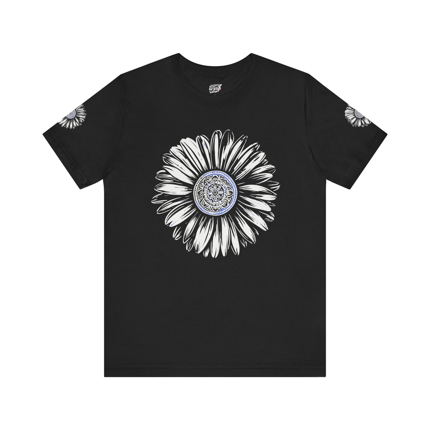 Boho Blue Mandala Tee Printify