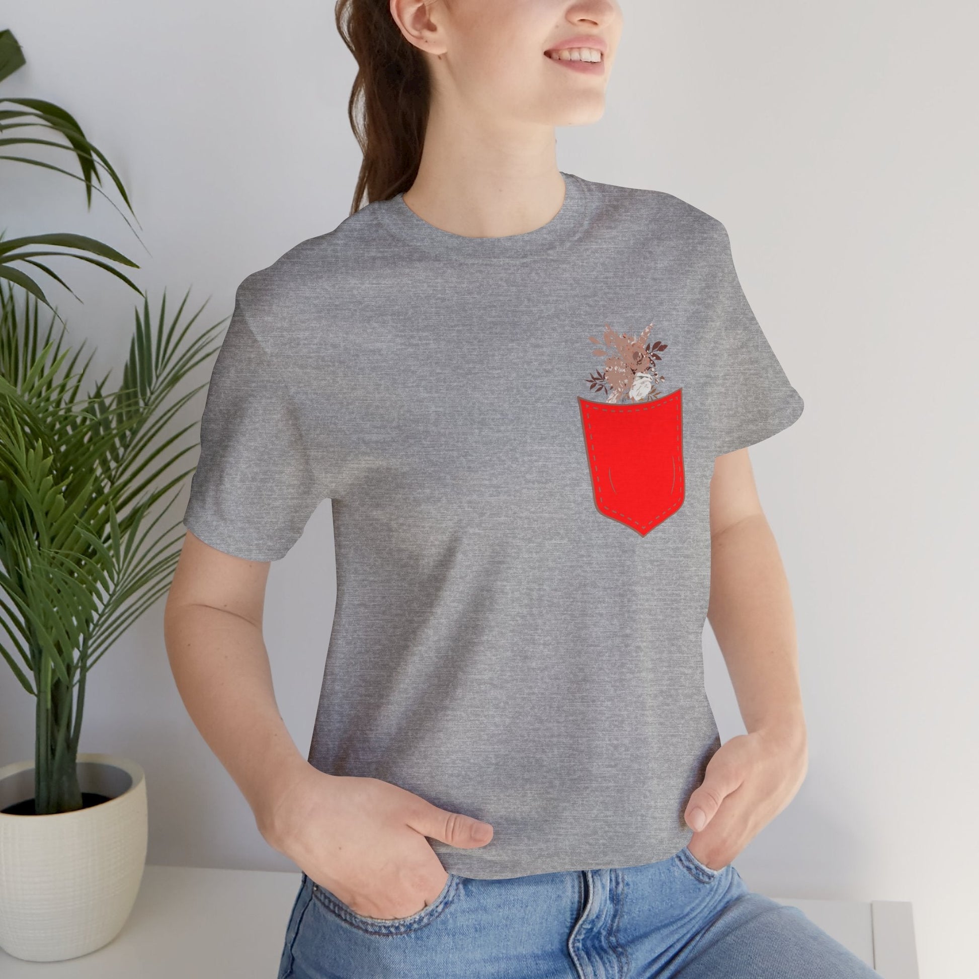 Pocket and Dry Flowers Tee Printify