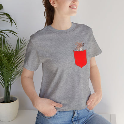 Pocket and Dry Flowers Tee Printify