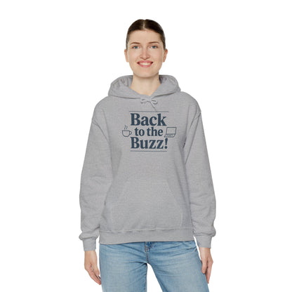 Hooded Sweatshirt - 'back to the buzz' Design Printify