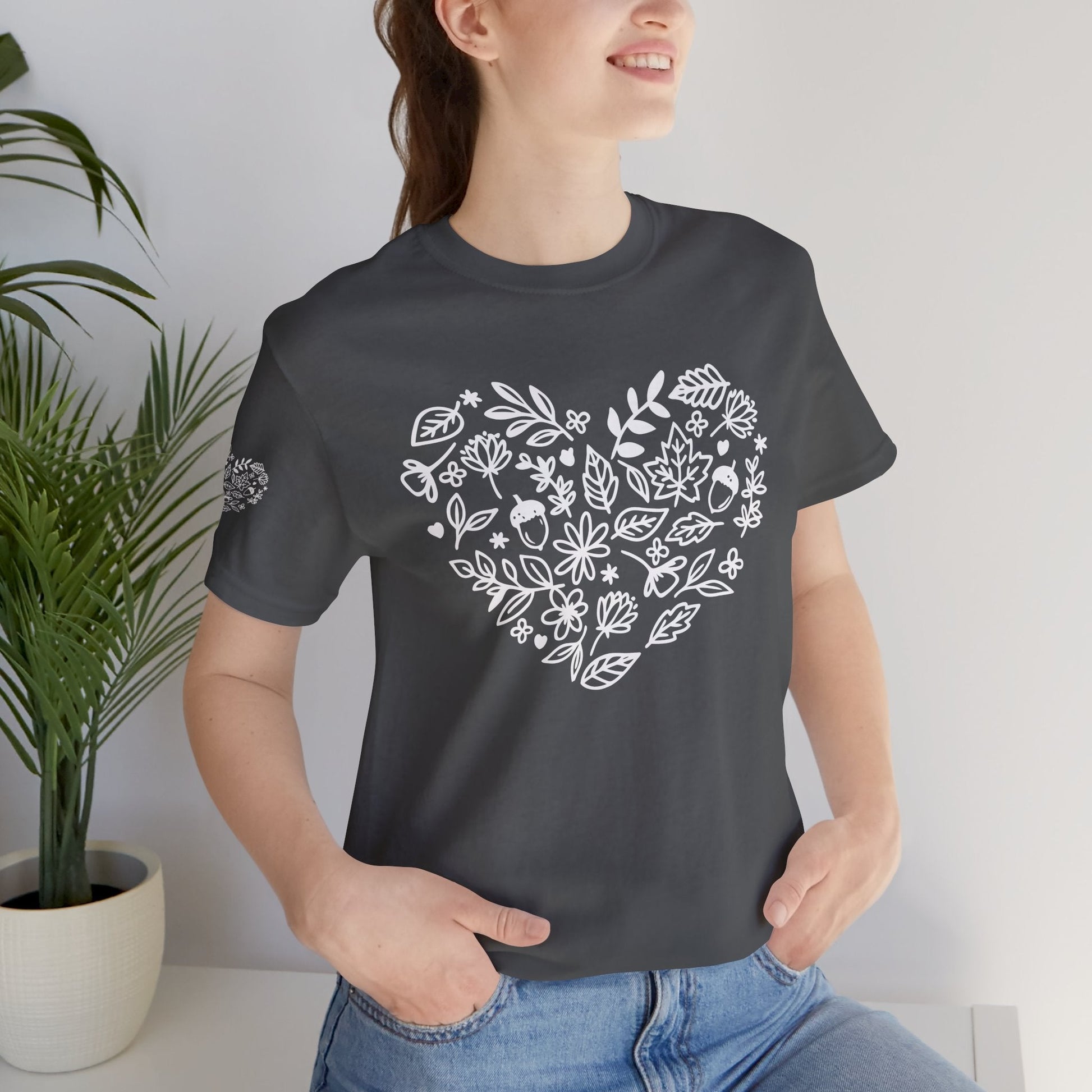 Floral Heart Tee Printify