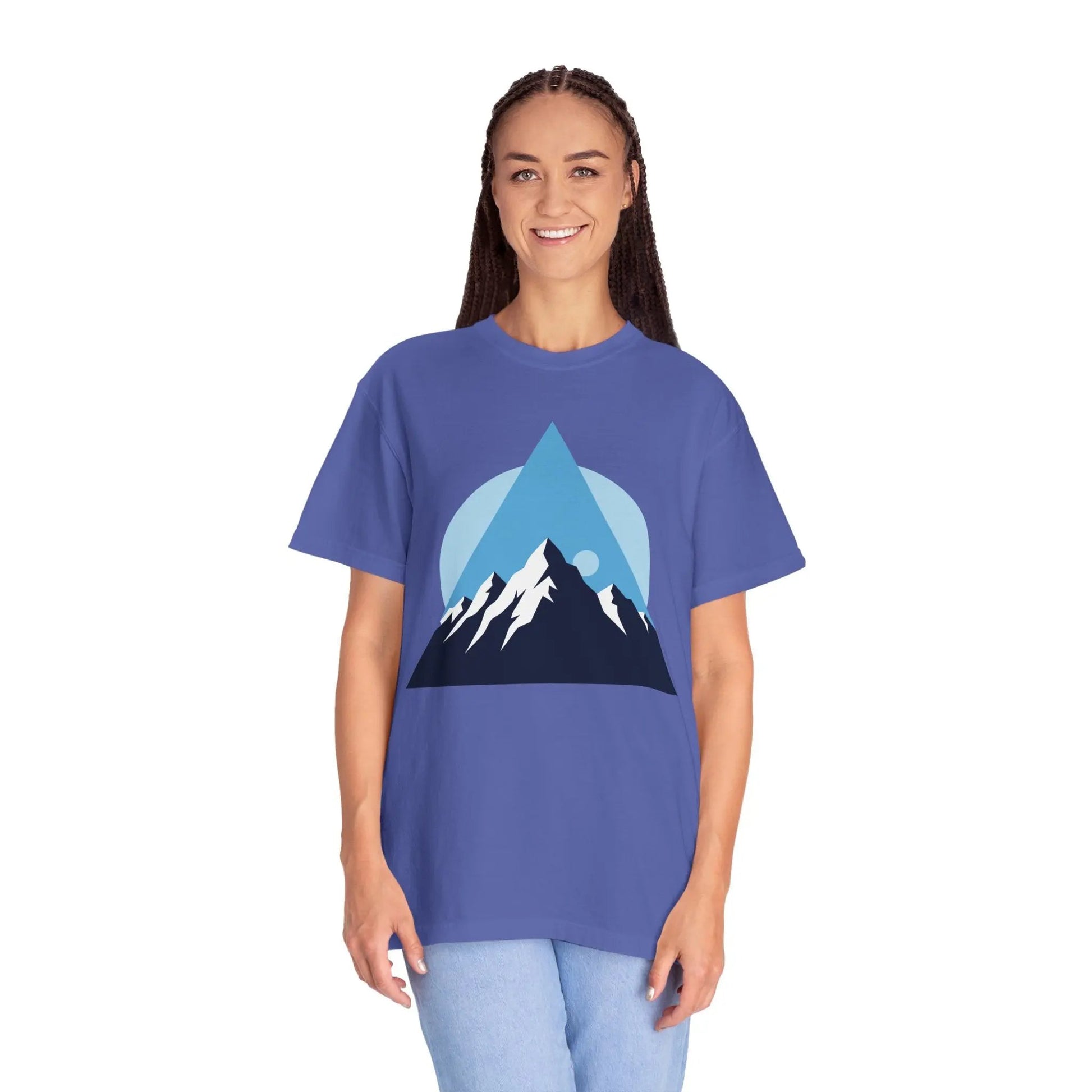 Mountain Adventure Unisex Garment-Dyed T-shirt | Nature Lover Shirt, Outdoor Gift, Hiking Tee, Graphic Tee, Travel Apparel Boho Wear