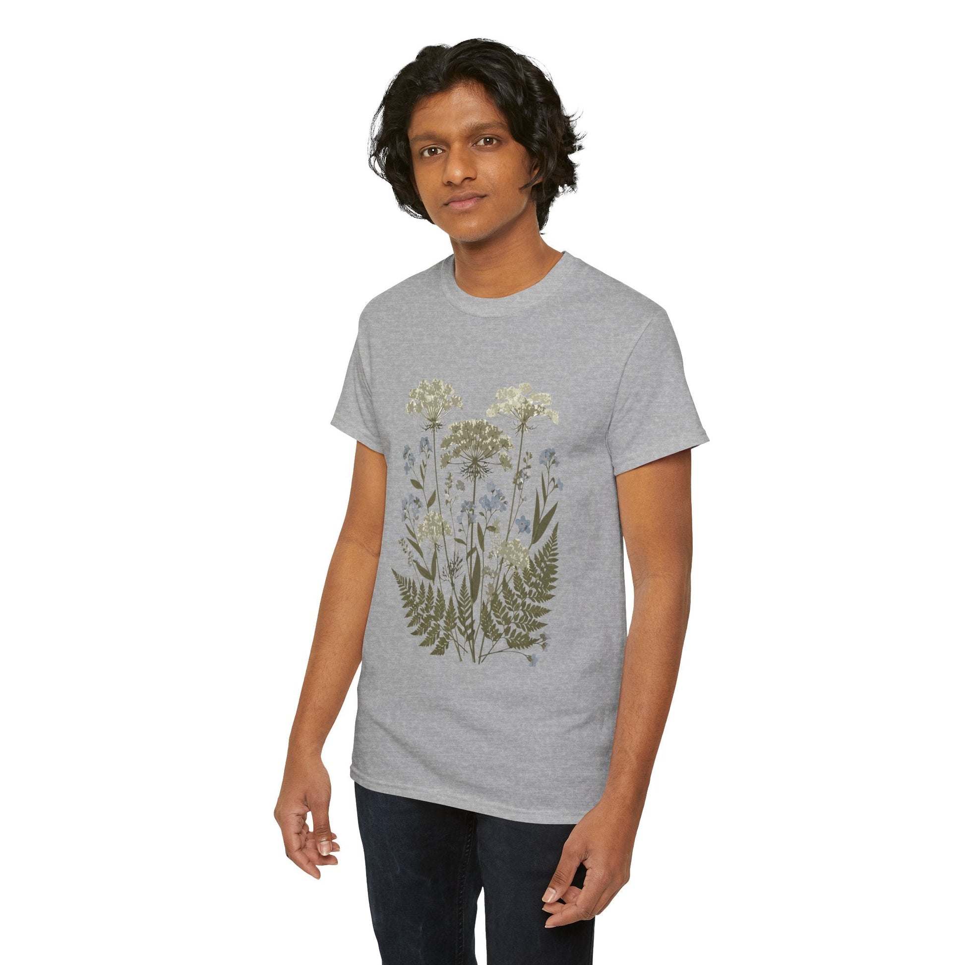 Botanical Art Unisex Heavy Cotton Tee Printify