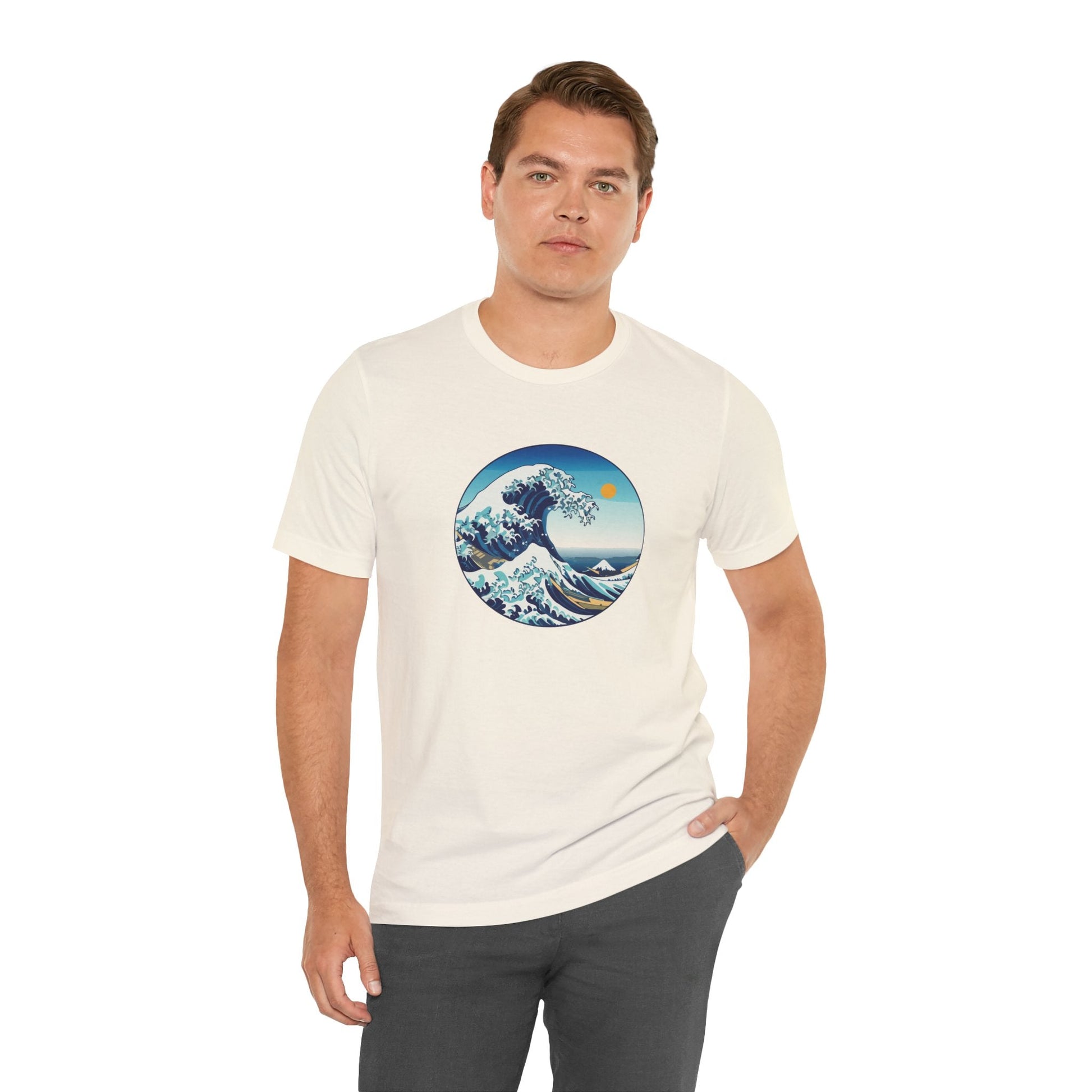 Ocean Wave Graphic Tee - Perfect for Beach Lovers, Summer Vibes, Casual Outfits, Gift for Surfers, Eco-Friendly Fashion Printify