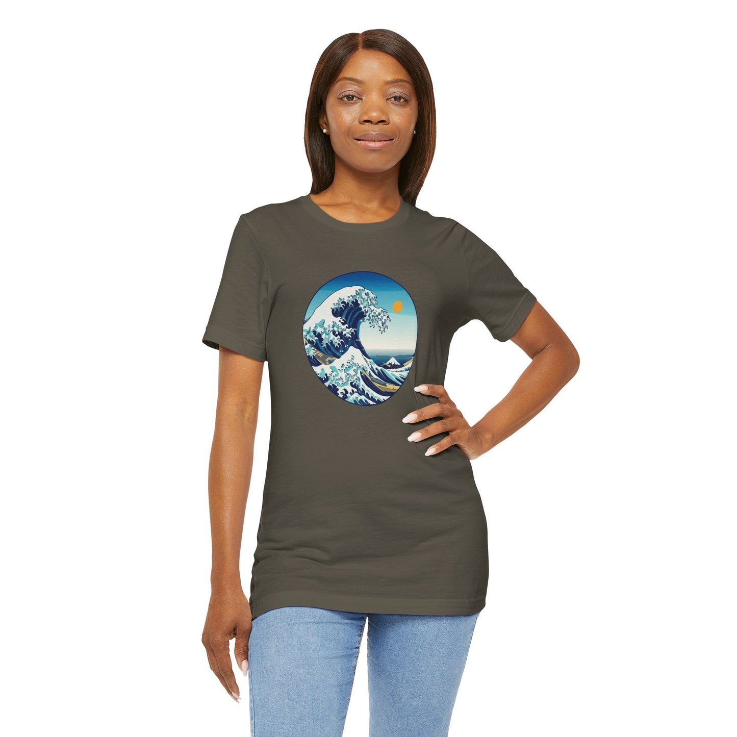 Ocean Wave Graphic Tee - Perfect for Beach Lovers, Summer Vibes, Casual Outfits, Gift for Surfers, Eco-Friendly Fashion Printify