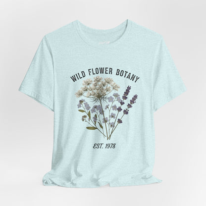 Wild Flower Botany Unisex Tee - Nature-Inspired Floral Shirt Boho Wear