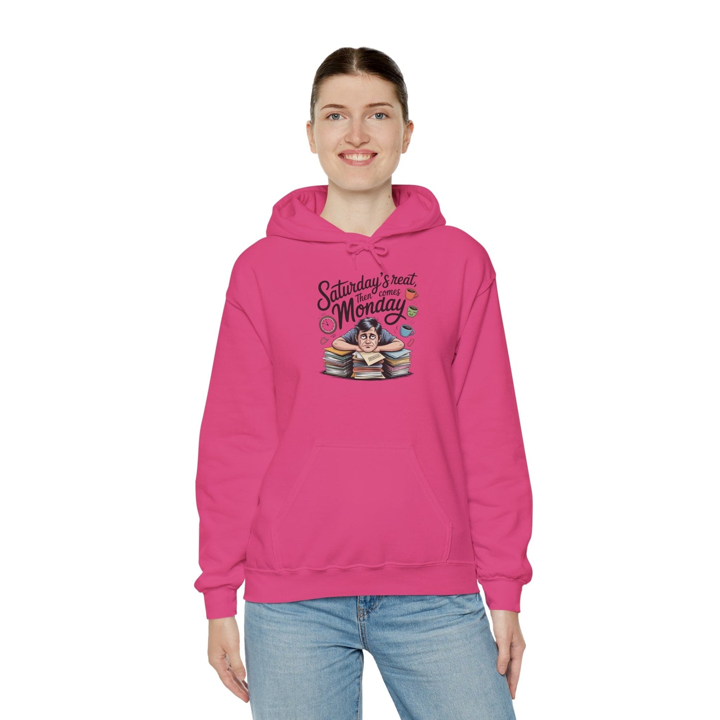 Funny Saturday's Relax Then Comes Monday Hoodie Boho Wear