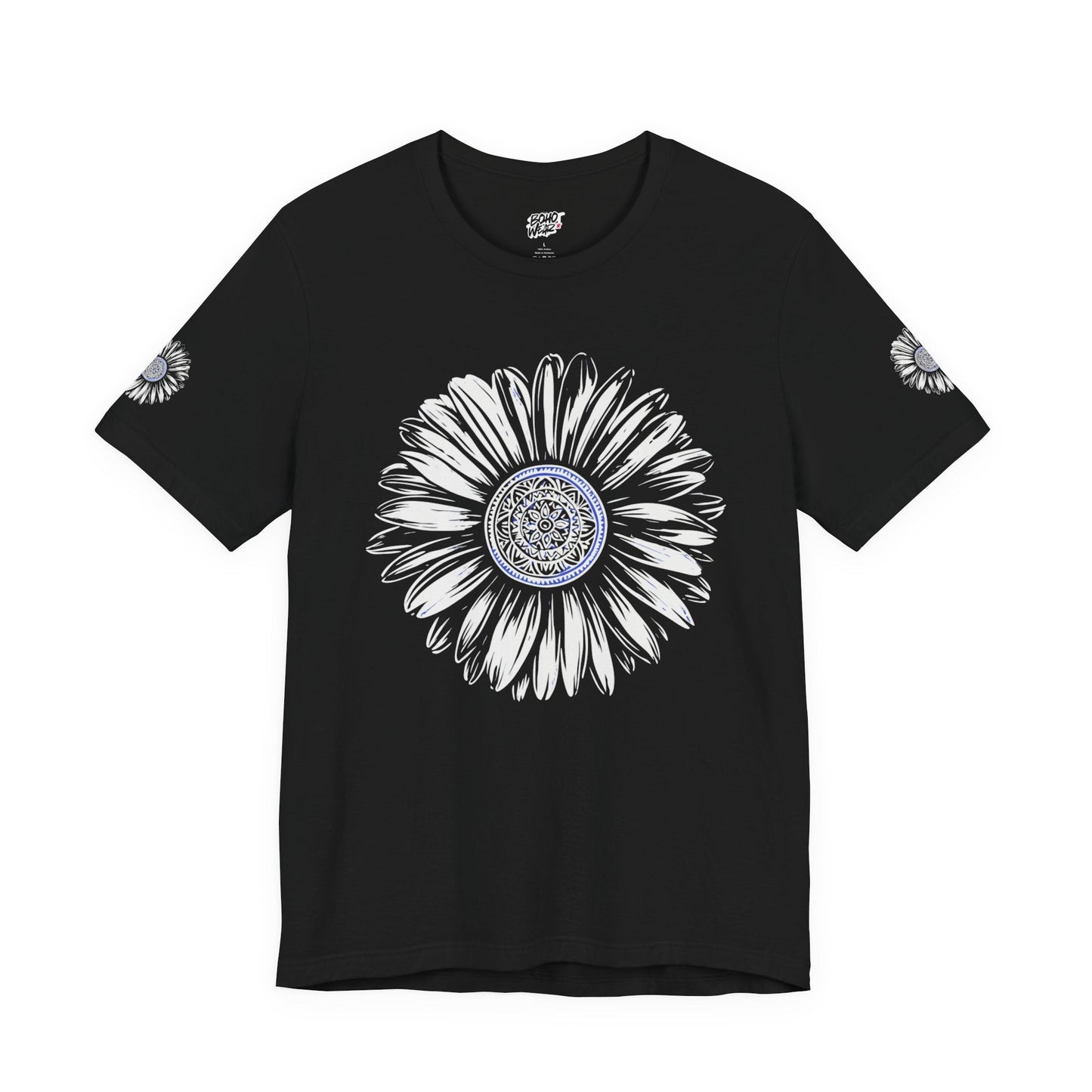 Boho Blue Mandala Tee Printify