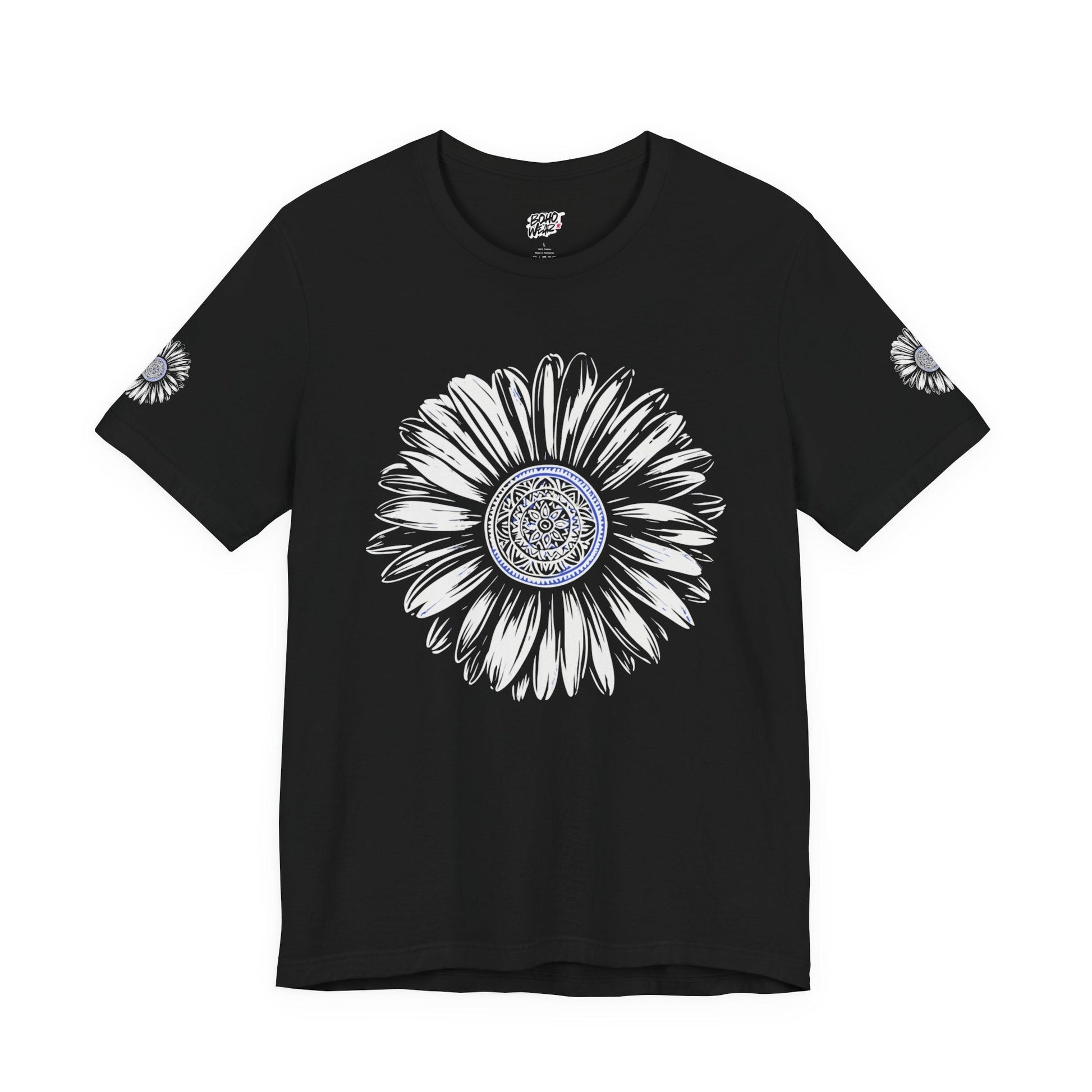Boho Blue Mandala Tee Printify