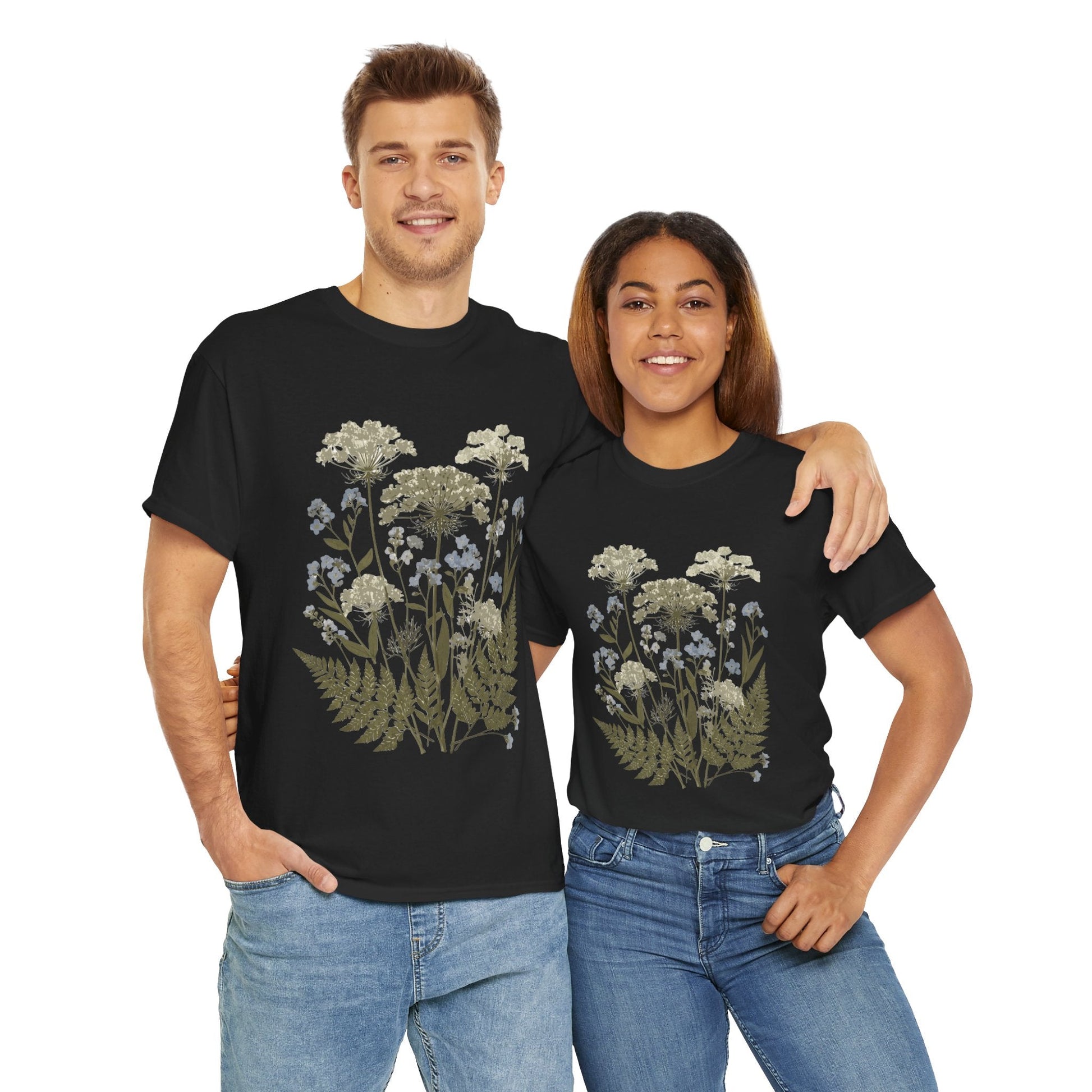 Botanical Art Unisex Heavy Cotton Tee Printify