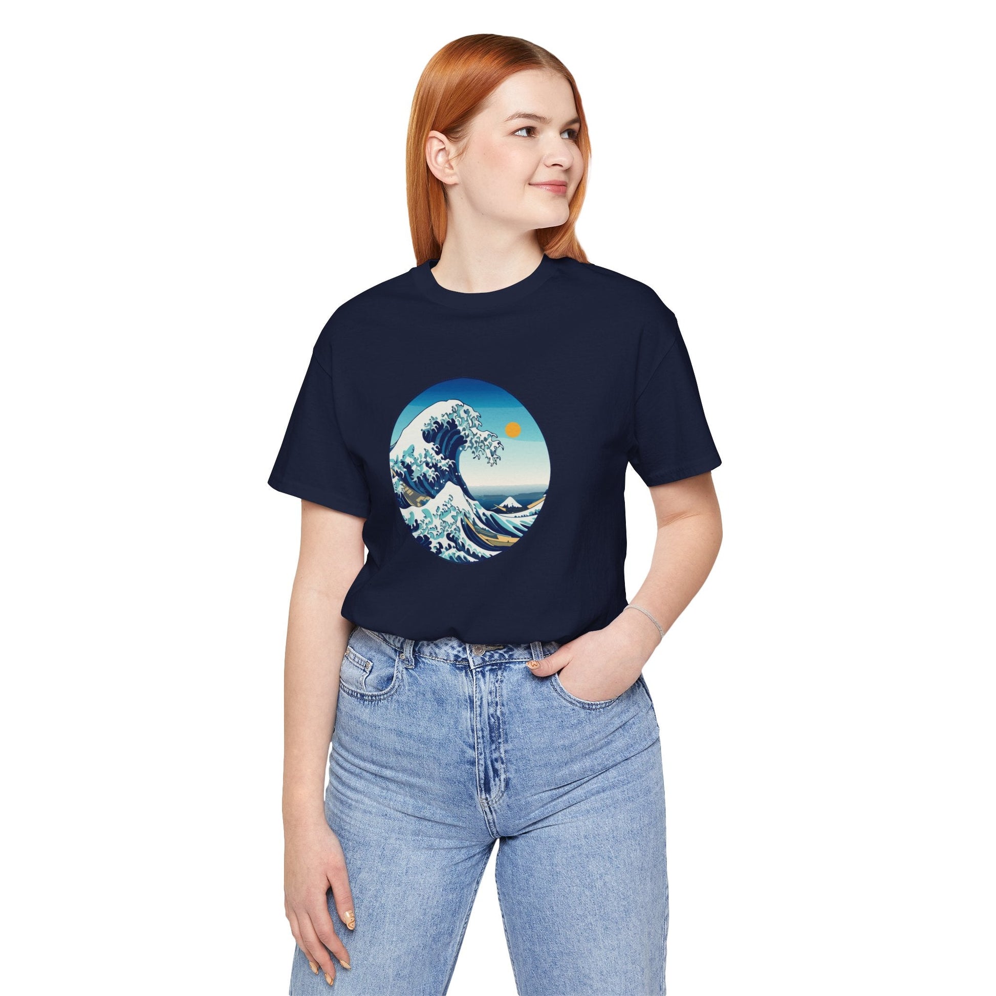 Ocean Wave Graphic Tee - Perfect for Beach Lovers, Summer Vibes, Casual Outfits, Gift for Surfers, Eco-Friendly Fashion Boho Wear