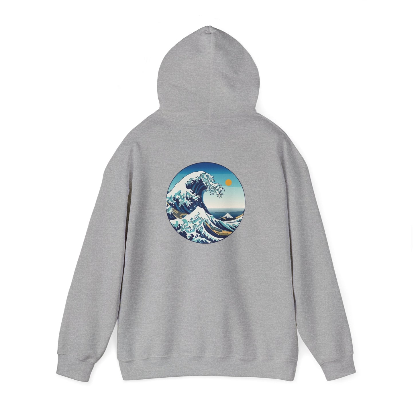 Ocean Wave Graphic Hoodie, Cozy Unisex Sweatshirt, Nature Lover Gift, Beach Vibes Apparel, Art-Inspired Clothing Printify