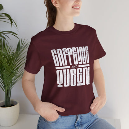 T-Shirt for Coffee Lovers - Caffeine Queen Design Boho Wear