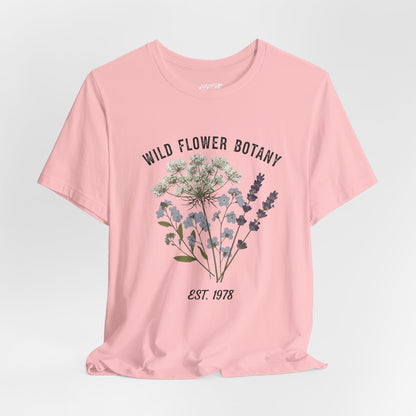 Wild Flower Botany Unisex Tee - Nature-Inspired Floral Shirt Boho Wear