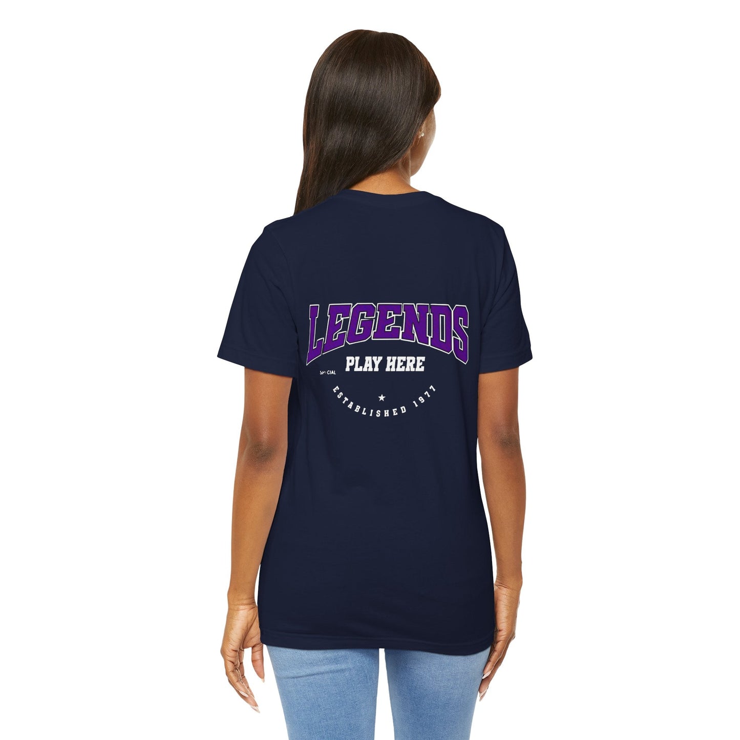Legends Play Here Tee, Casual Unisex T-Shirt, Gift for Gamers, Birthday, Sports Fan Apparel, Comfortable Everyday Wear Boho Wear