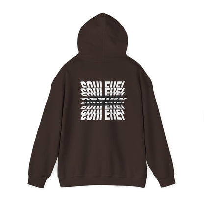 soul fuel hoodie back view inspirational unisex hoodie