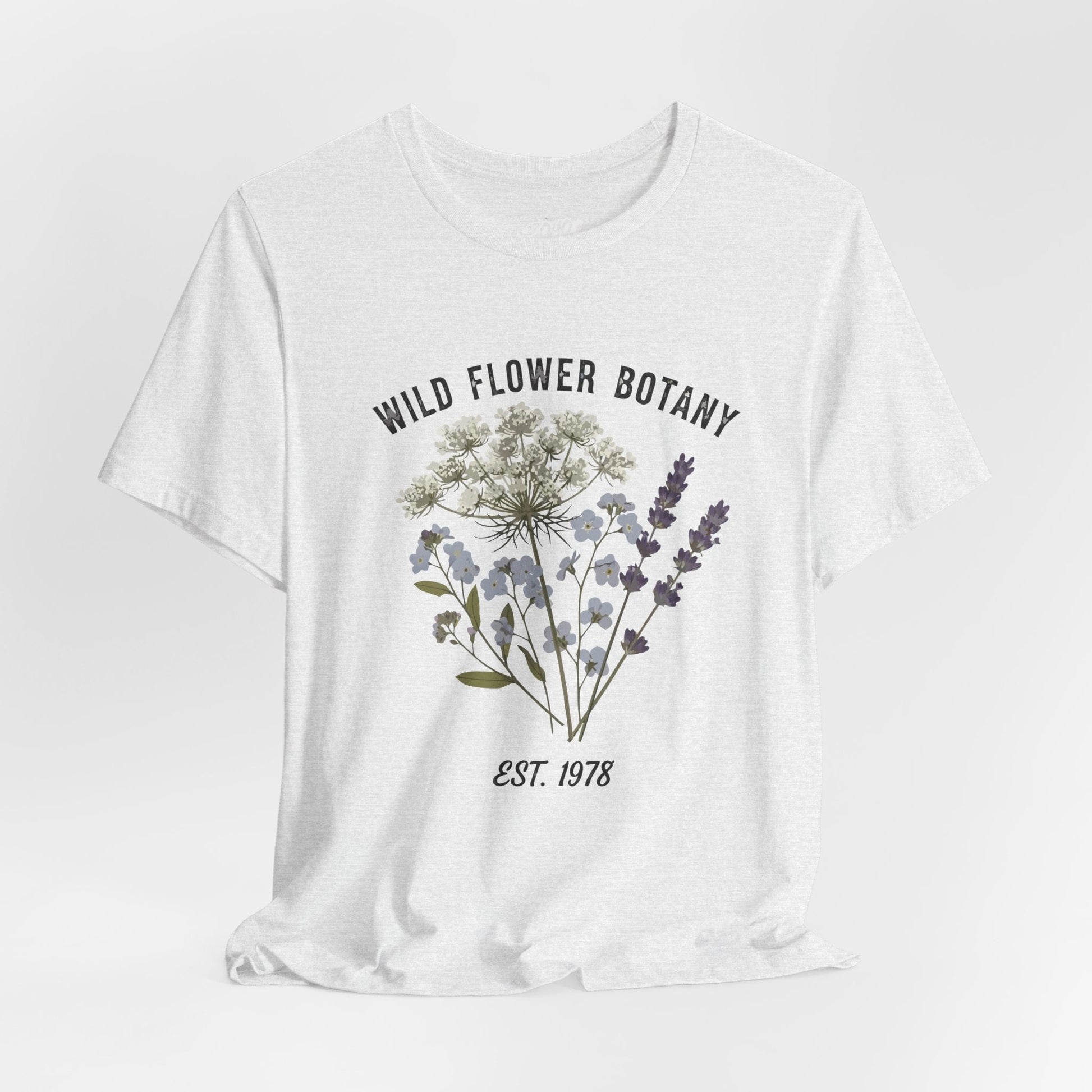 Wild Flower Botany Unisex Tee - Nature-Inspired Floral Shirt Printify