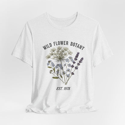 Wild Flower Botany Unisex Tee - Nature-Inspired Floral Shirt Printify