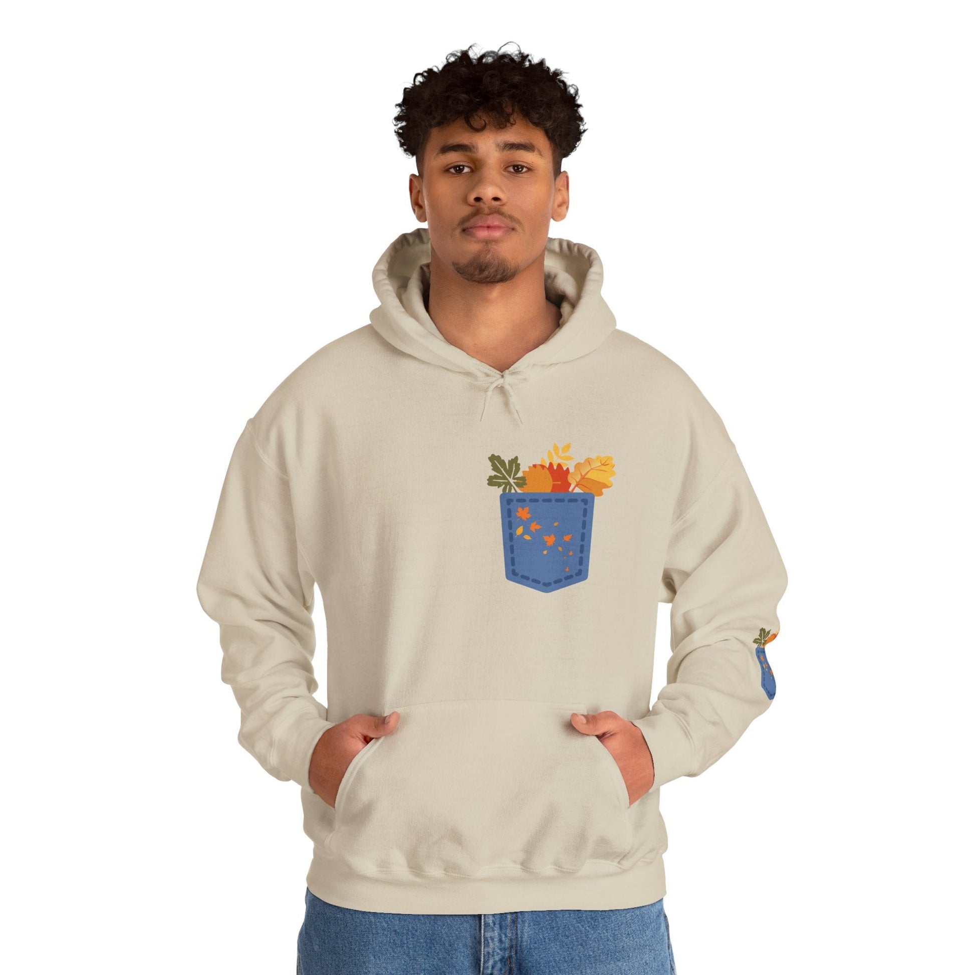 Floral Pocket Hoodie - Cozy Unisex Sweatshirt for Gardening Lovers Boho Wear