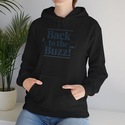 Hooded Sweatshirt - 'back to the buzz' Design Printify