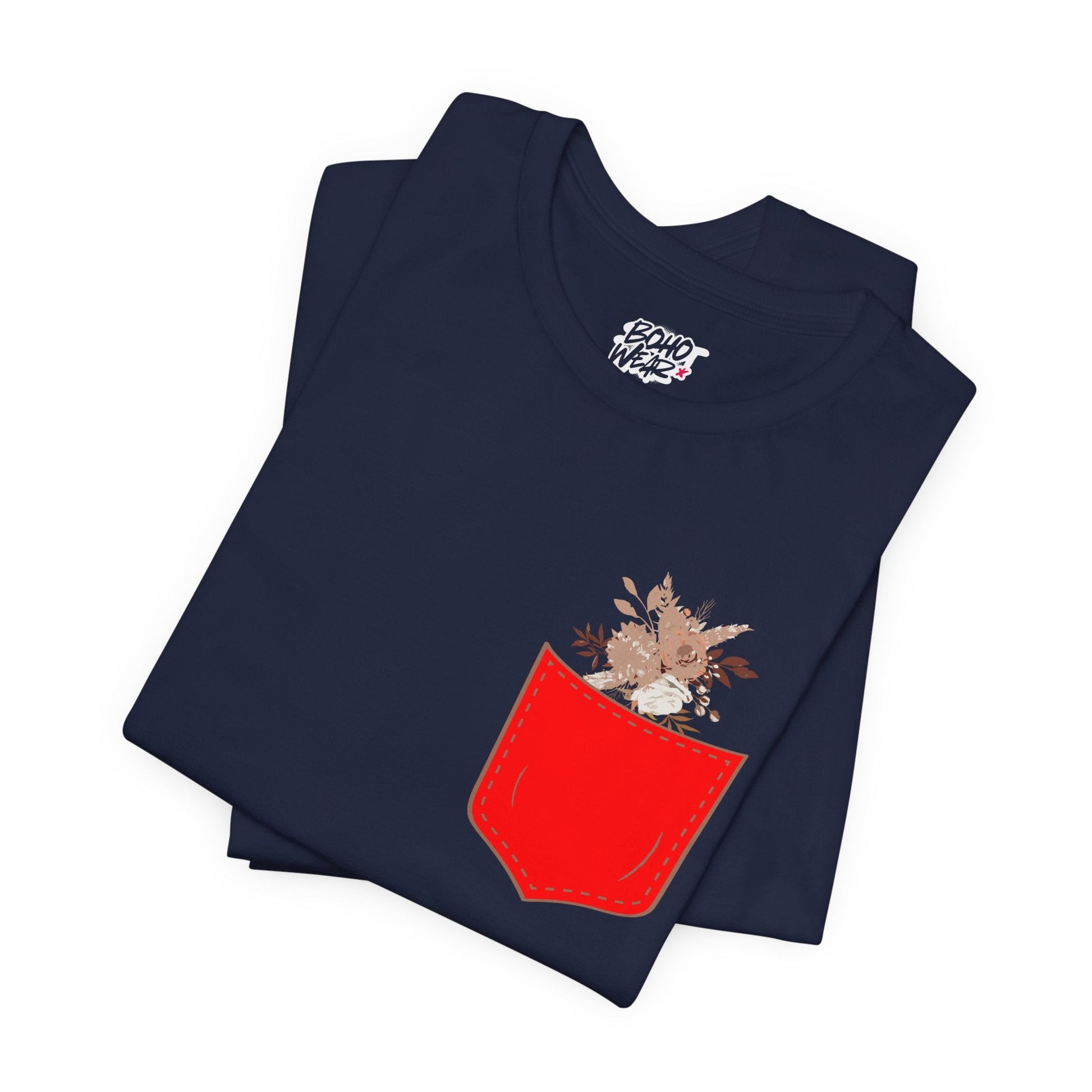 Pocket and Dry Flowers Tee Printify