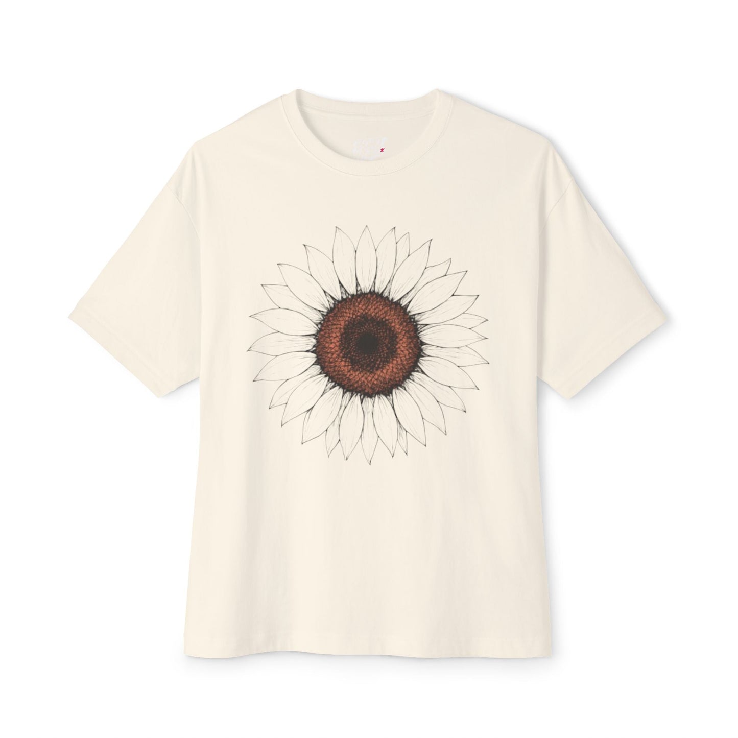 Sunflower Boho Oversized Tee - Funny Unisex T-Shirt Printify