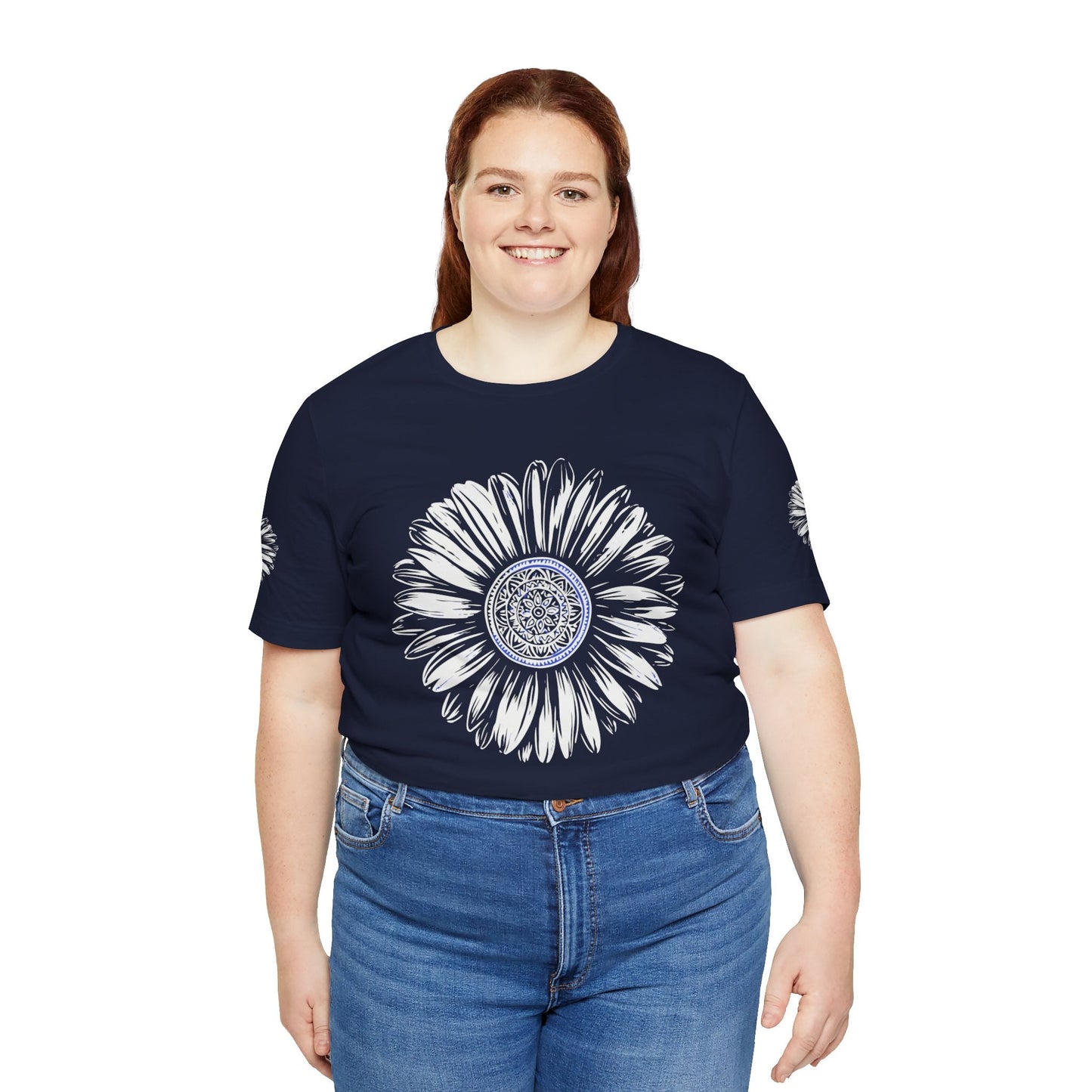 Boho Blue Mandala Tee Boho Wear