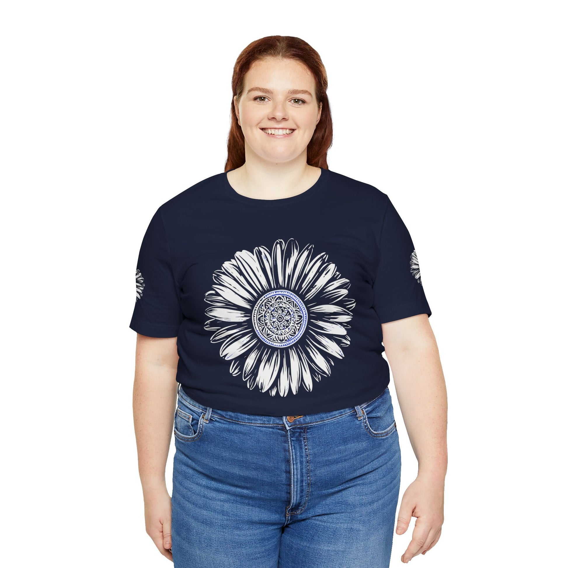 Boho Blue Mandala Tee Boho Wear