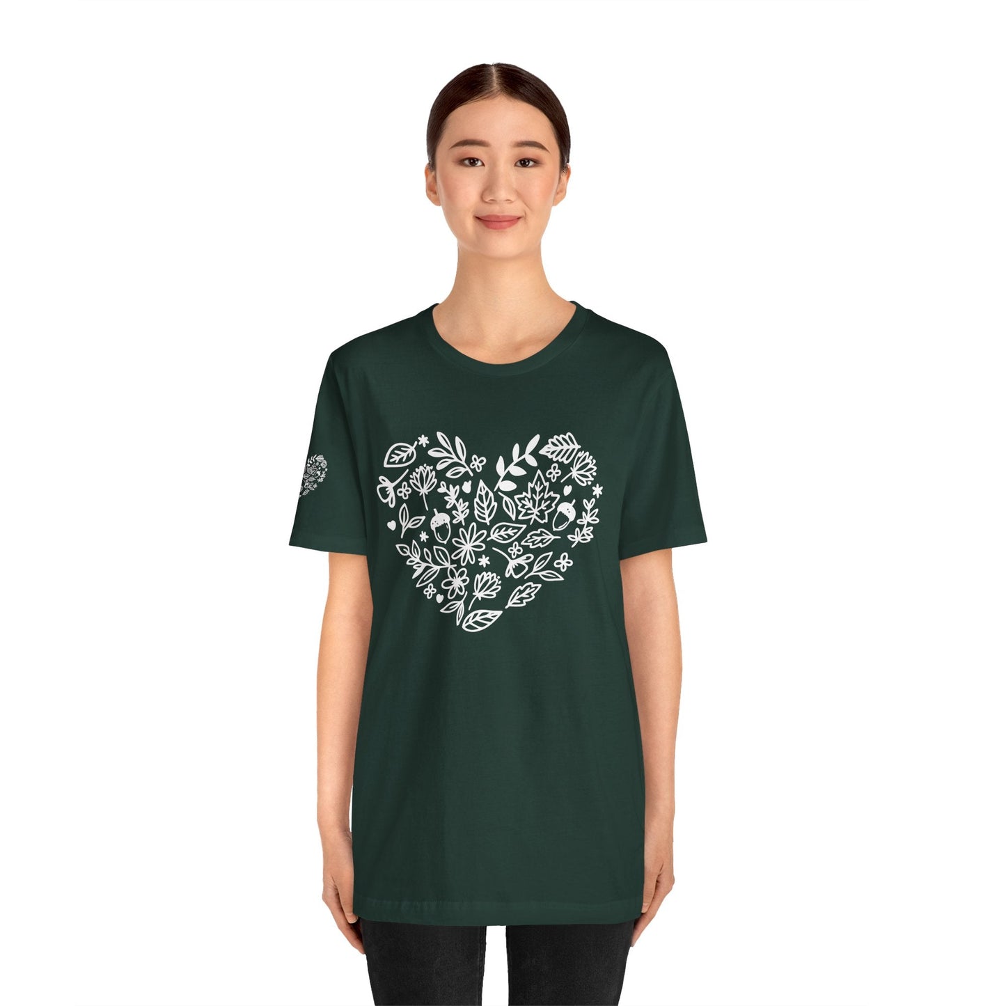 Floral Heart Tee Printify