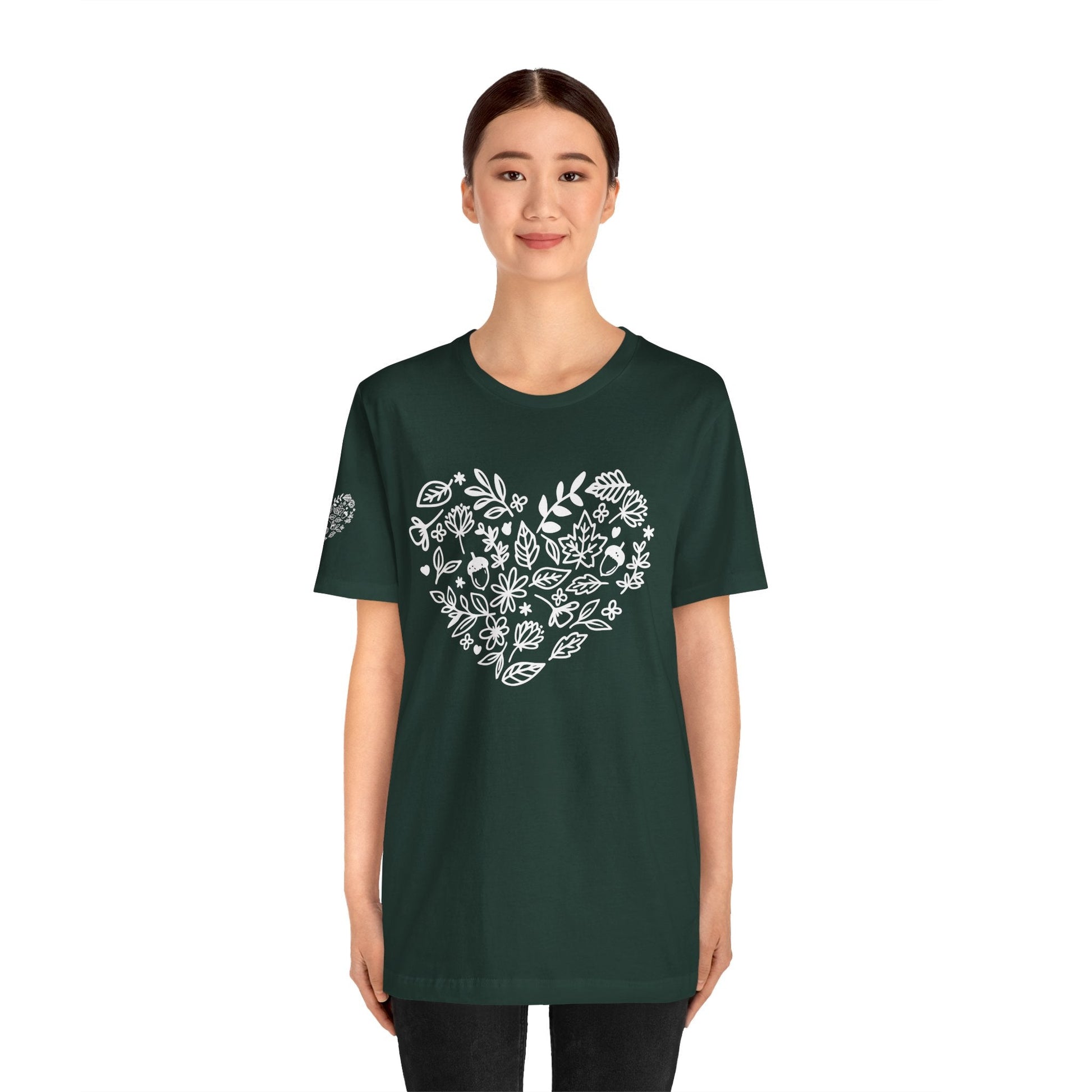 Floral Heart Tee Printify