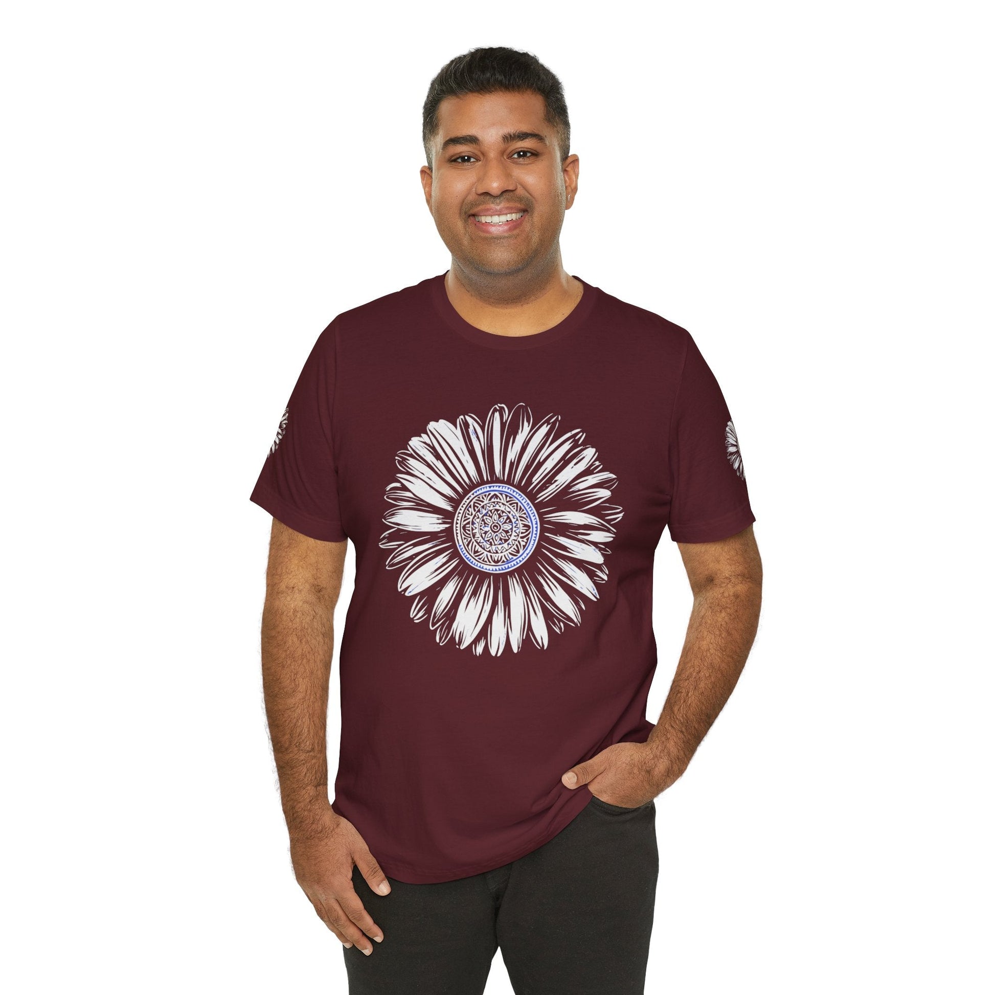 Boho Blue Mandala Tee Boho Wear