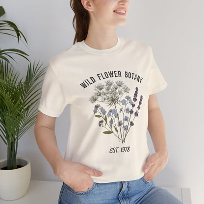 Wild Flower Botany Unisex Tee - Nature-Inspired Floral Shirt Printify