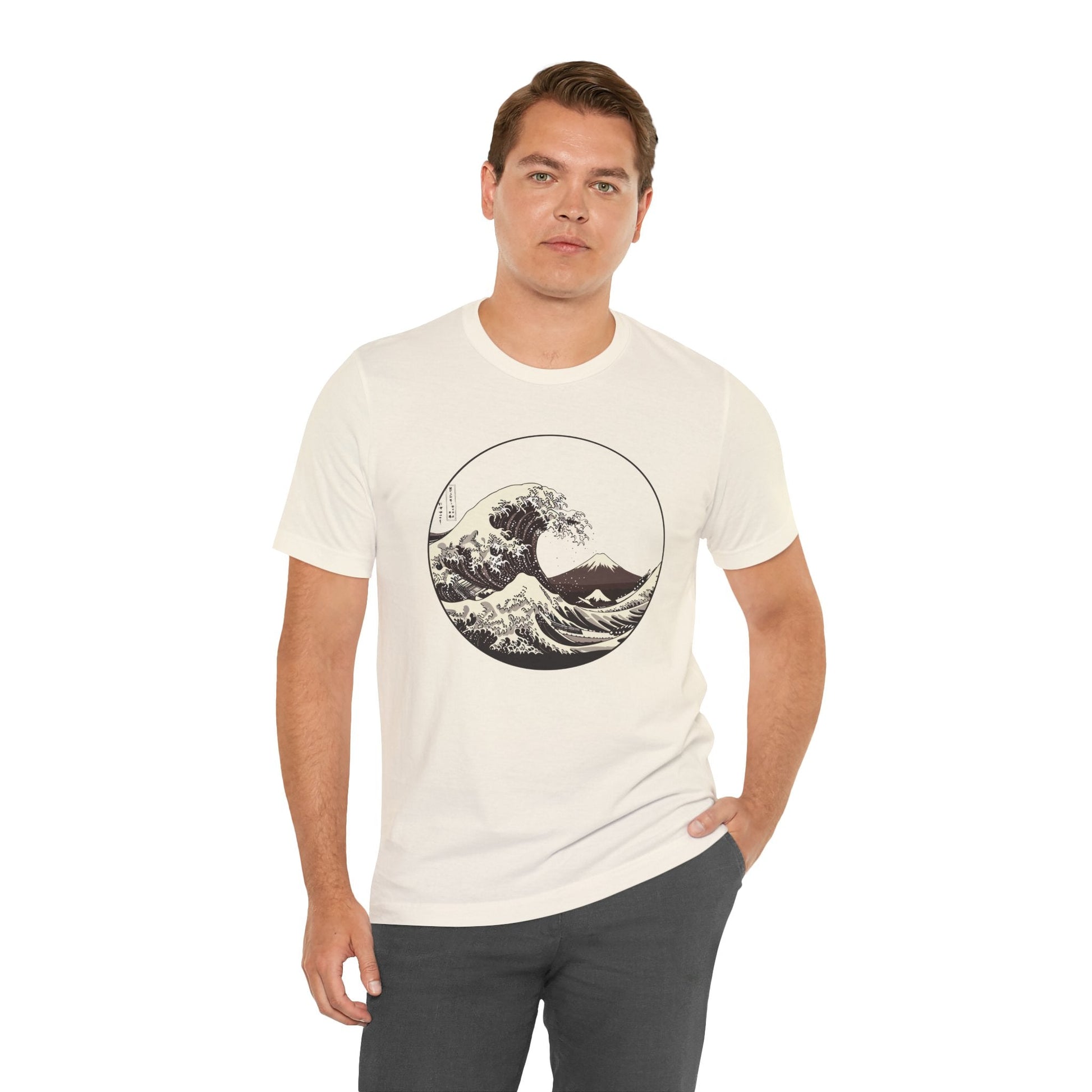 Ocean Wave Graphic Tee | Cool Casual Wear, Beach Lover Gift, Art Inspired Shirt, Summer Attire, Gift for Him/Her Printify