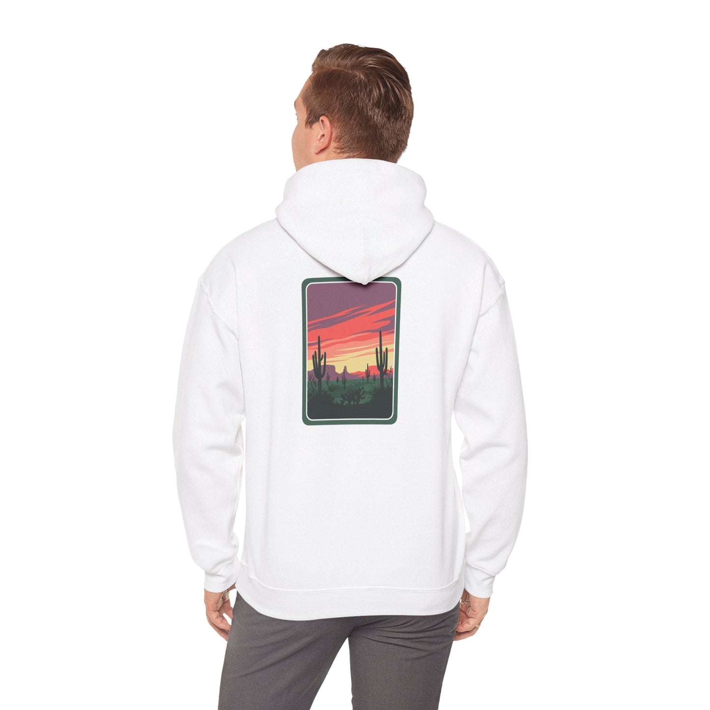 Desert Sunset Hoodie - Cozy Unisex Sweatshirt for Outdoor Lovers, Perfect for Gifts, Travel, Camping, and Relaxation Printify