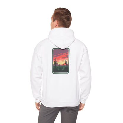 Desert Sunset Hoodie - Cozy Unisex Sweatshirt for Outdoor Lovers, Perfect for Gifts, Travel, Camping, and Relaxation Printify