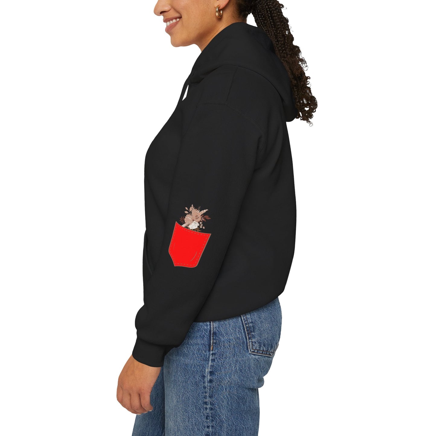 Funny Botanic Autumn Unisex Hoodie Sweatshirt with Pocket Flowers Printify