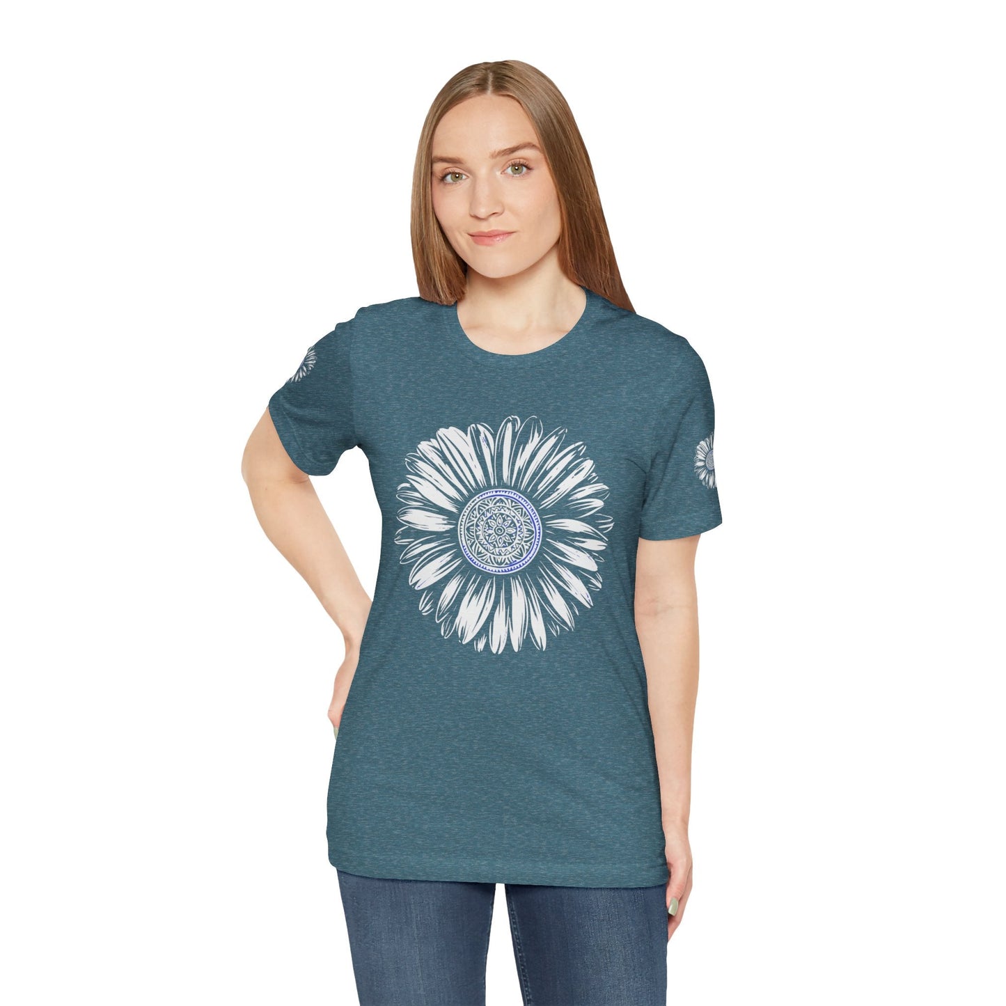 Boho Blue Mandala Tee Boho Wear
