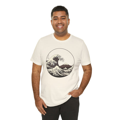 Ocean Wave Graphic Tee | Cool Casual Wear, Beach Lover Gift, Art Inspired Shirt, Summer Attire, Gift for Him/Her Printify