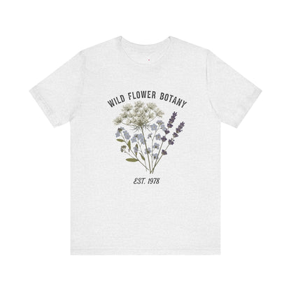 Wild Flower Botany Unisex Tee - Nature-Inspired Floral Shirt Printify