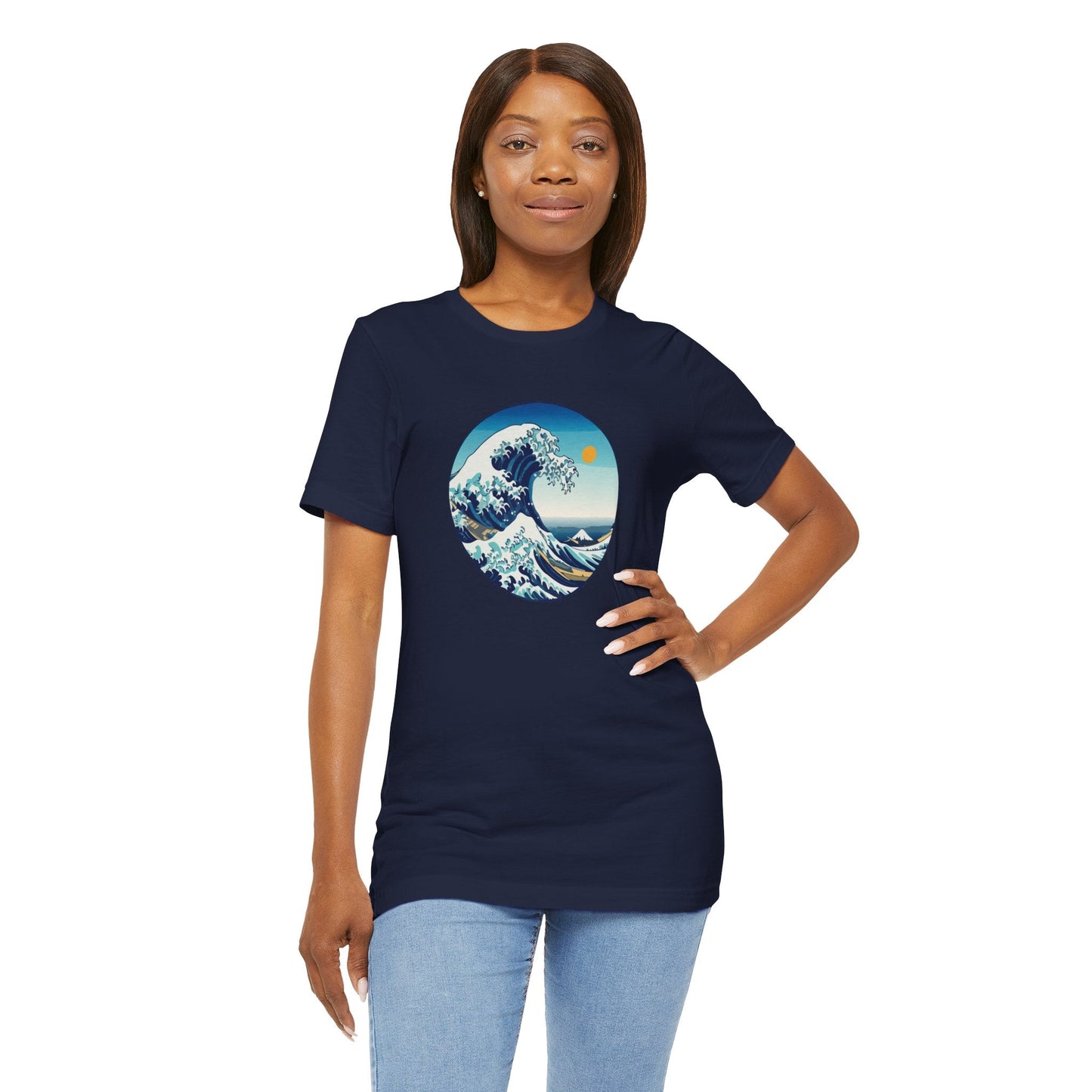 Ocean Wave Graphic Tee - Perfect for Beach Lovers, Summer Vibes, Casual Outfits, Gift for Surfers, Eco-Friendly Fashion Boho Wear
