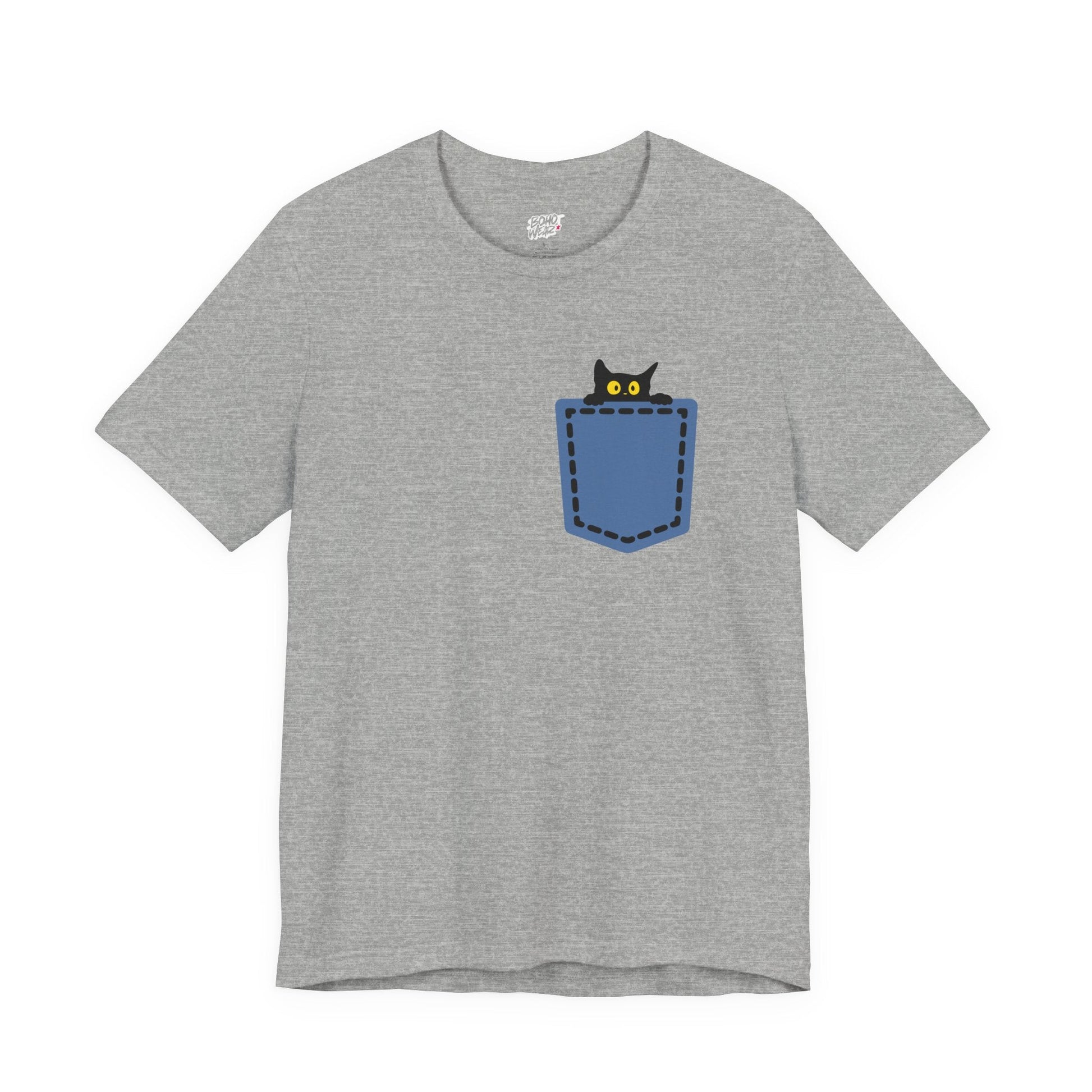 Cat Pocket Tee Boho Wear