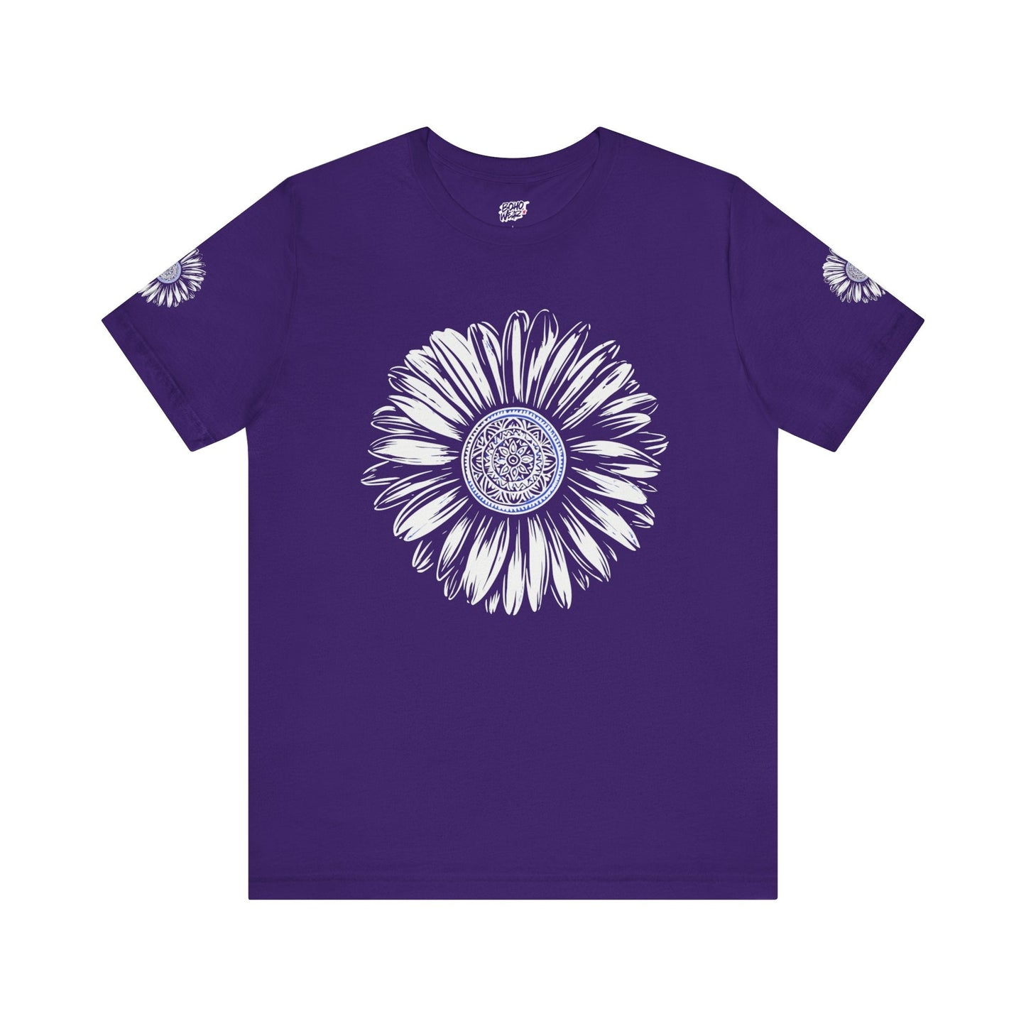 Boho Blue Mandala Tee Printify