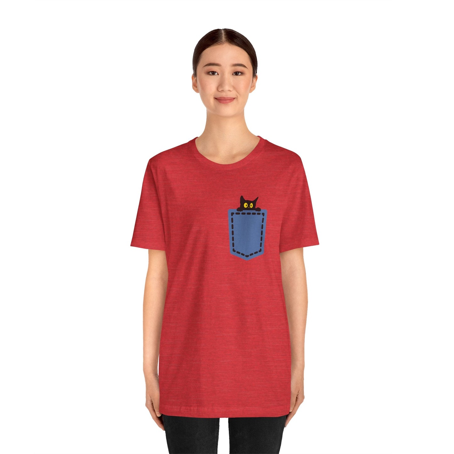 Cat Pocket Tee Boho Wear
