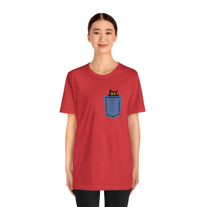 Cat Pocket Tee Boho Wear
