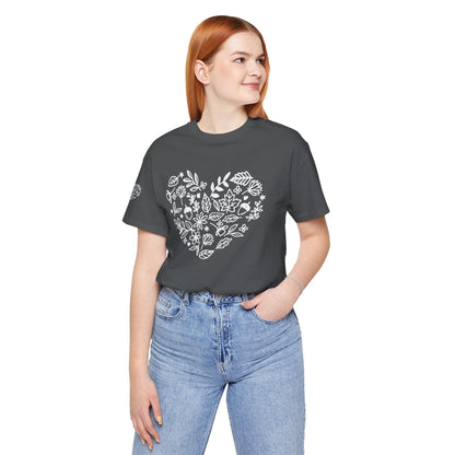 Floral Heart Tee Printify