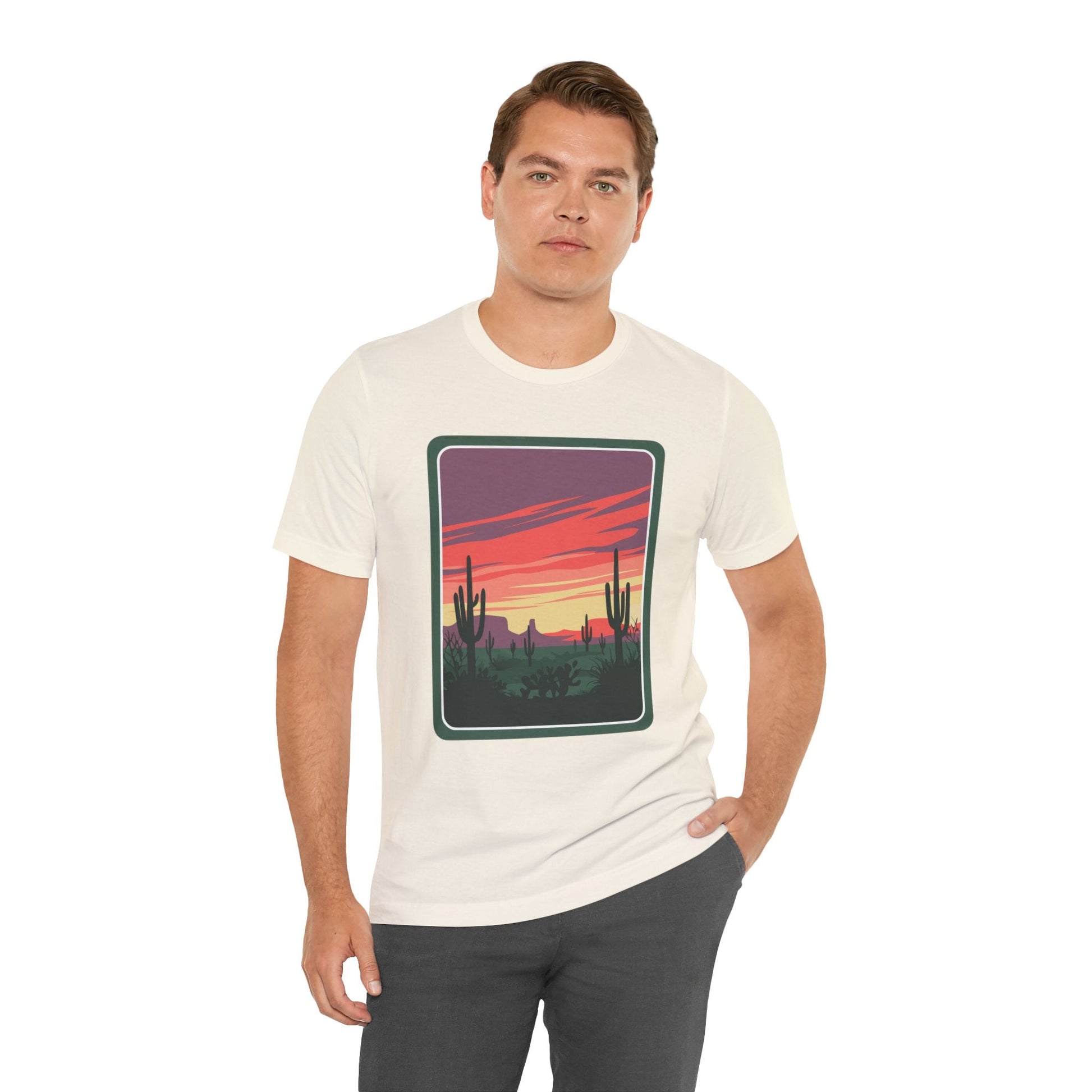 Desert Sunset Tee | Boho Style, Unisex Short Sleeve Shirt, Nature Lover Gift, Adventure Apparel, Outdoor Exploration Clothing Printify